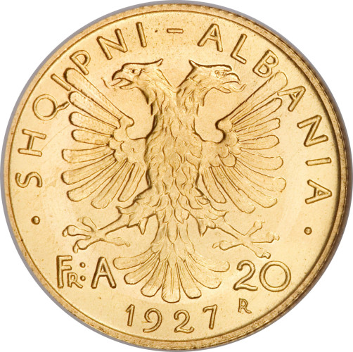 20 frang ari - Albanie