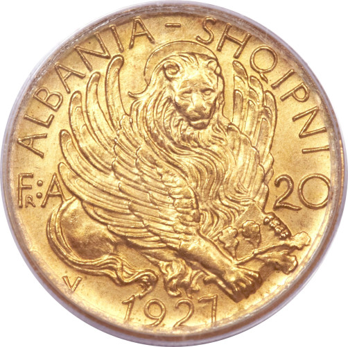 20 frang ari - Albanie