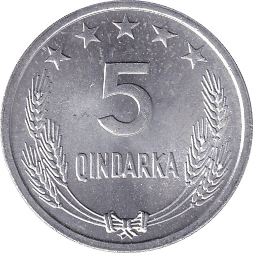 5 qindarka - Albanie