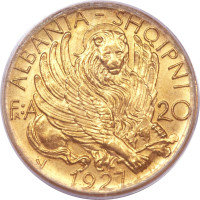 20 frang ari - Albania