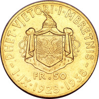 50 frang ari - Albanie