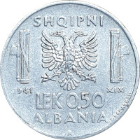 0.50 lek - Albanie