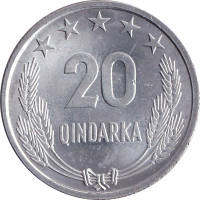 20 qindarka - Albanie