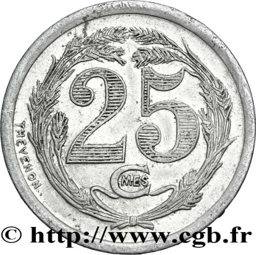 25 centimes - Algérie