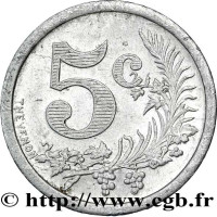 5 centimes - Algeria