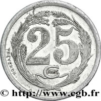 25 centimes - Algeria