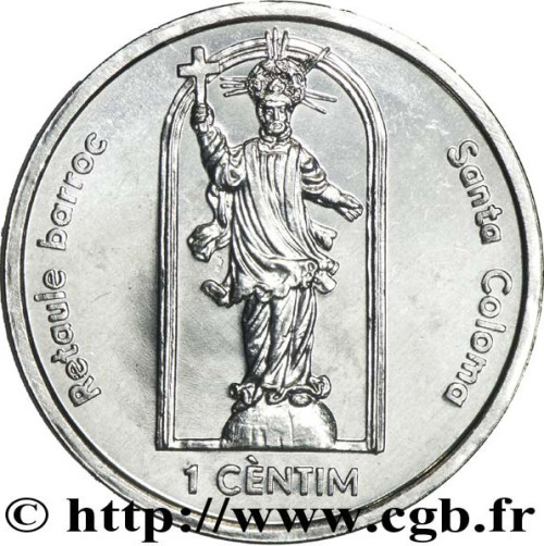 1 centim - Andorre