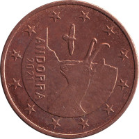 2 eurocents - Andorre