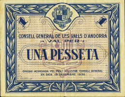 1 pesseta - Andorra