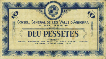 10 pessetes - Andorra