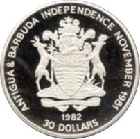 30 dollars - Antigua and Barbuda