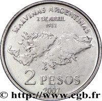 2 pesos - Argentine