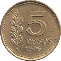 5 pesos - Argentine