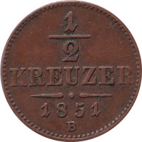 1/2 kreuzer - Austria