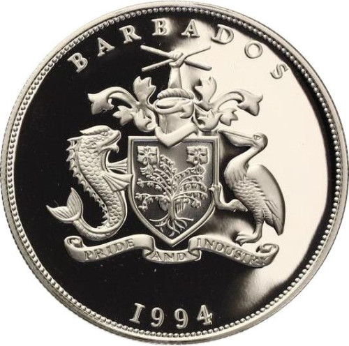 5 dollars - Barbados