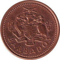 1 cent - Barbados