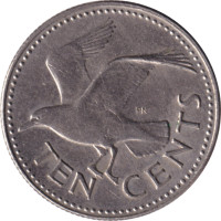 10 cents - Barbades