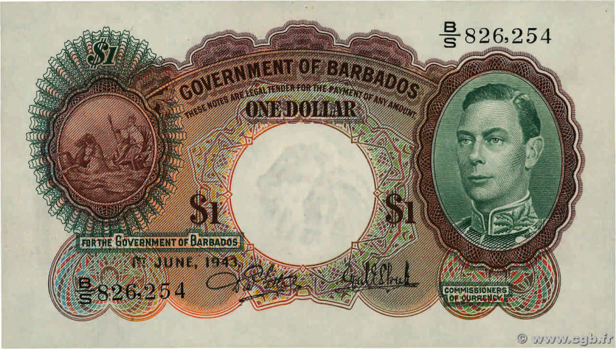 1 dollar - Barbados