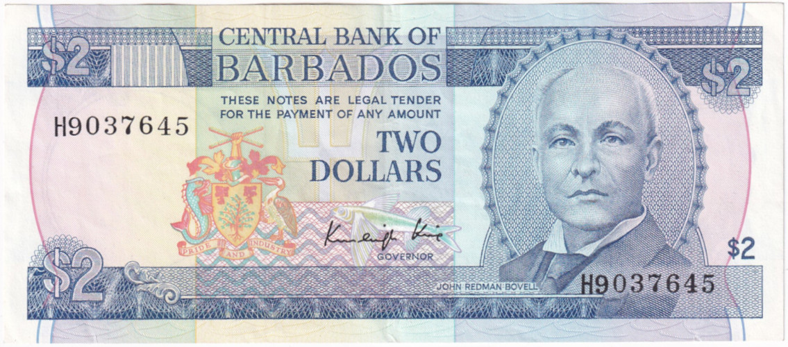 2 dollars - Barbados