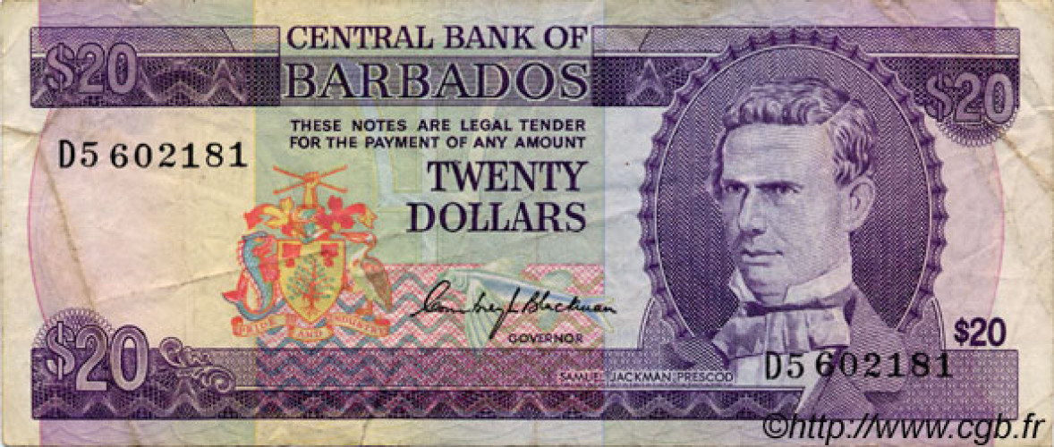 20 dollars - Barbados