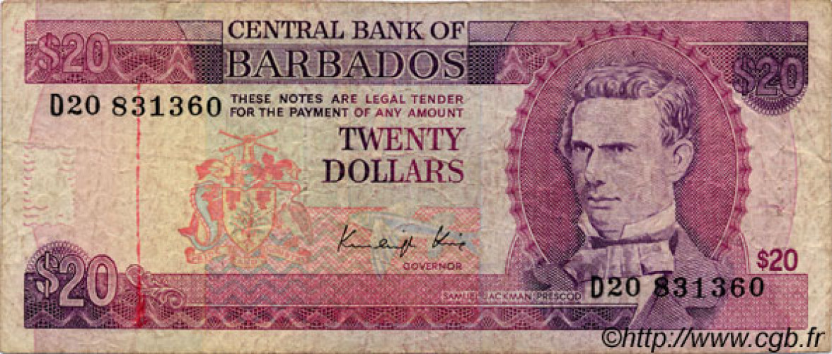 20 dollars - Barbados