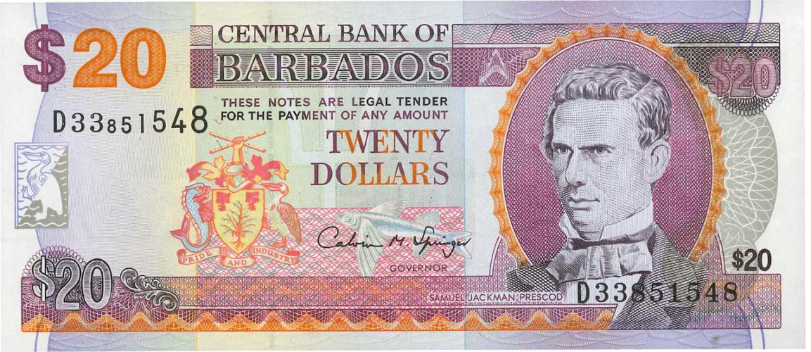 20 dollars - Barbados