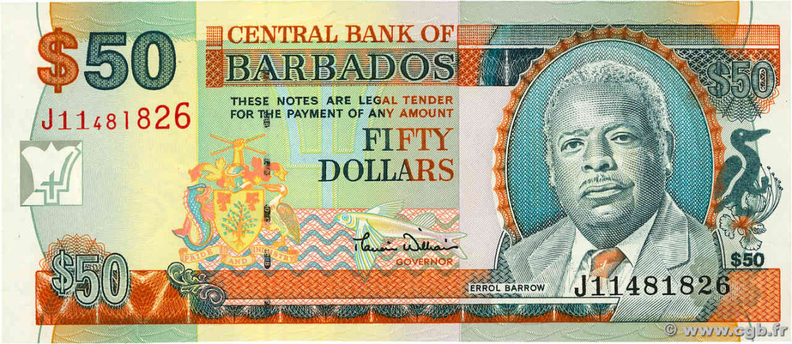 50 dollars - Barbados