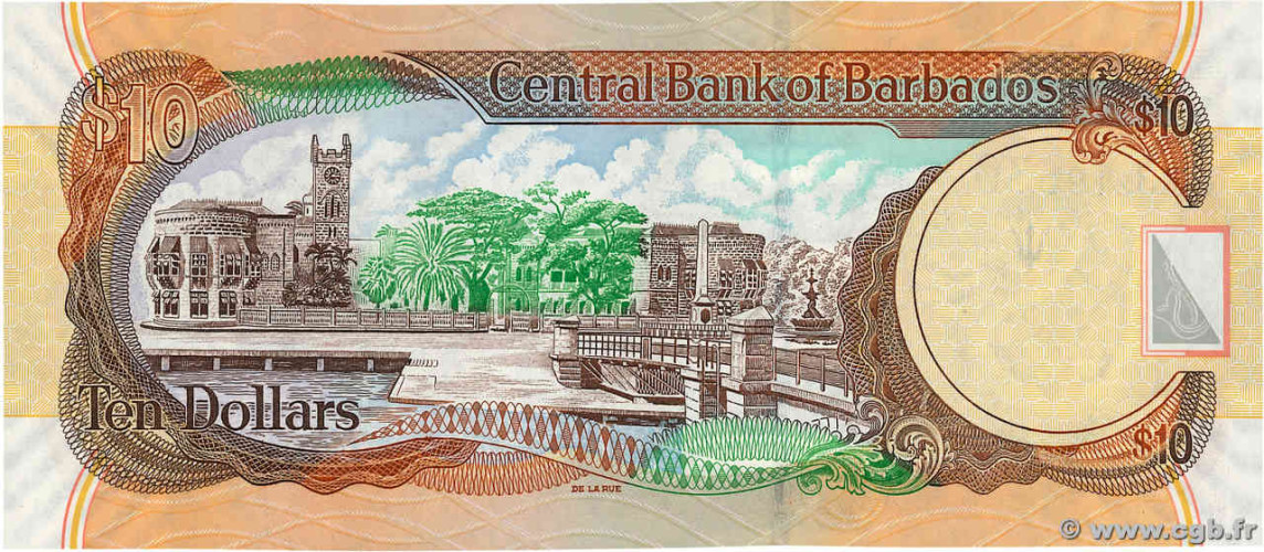 10 dollars - Barbados