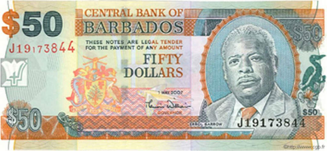 50 dollars - Barbados