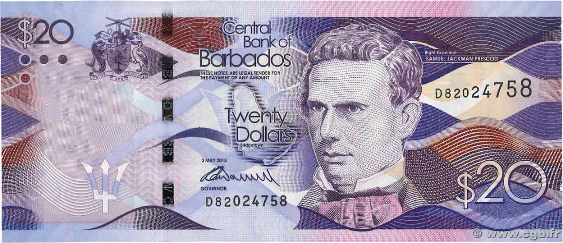 20 dollars - Barbados