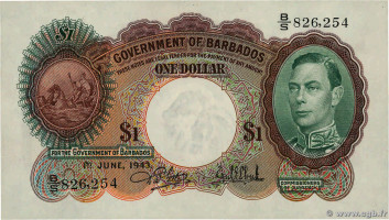 1 dollar - Barbades