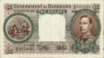 2 dollars - Barbades