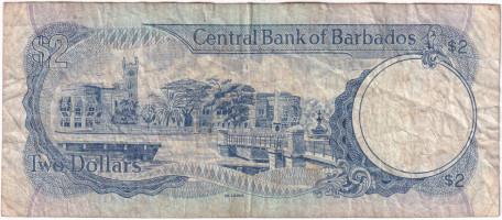 2 dollars - Barbados