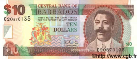 10 dollars - Barbades