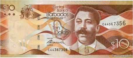 10 dollars - Barbados