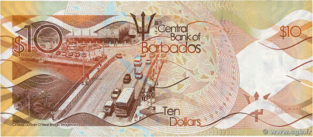 10 dollars - Barbados