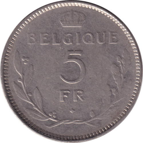 5 francs - Belgique