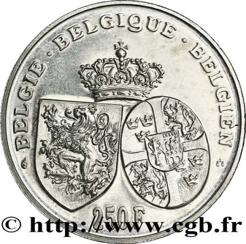 250 francs - Belgique