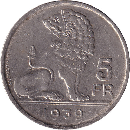 5 francs - Belgium