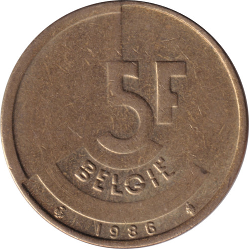 5 francs - Belgium