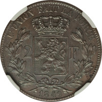 2 francs - Belgium