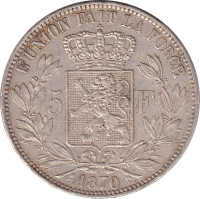 5 francs - Belgique