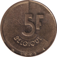 5 francs - Belgique