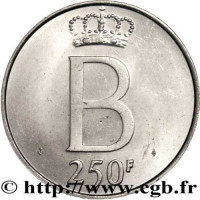 250 francs - Belgium