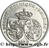 250 francs - Belgium