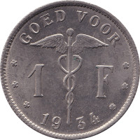 1 franc - Belgium