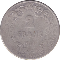 2 francs - Belgium