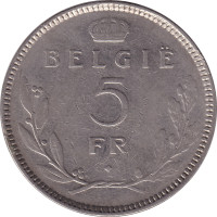 5 francs - Belgium