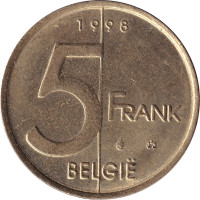 5 francs - Belgium