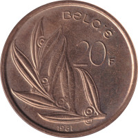 20 francs - Belgium